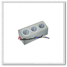 U147 Portacubiertos de 3 compartimentos de PVC